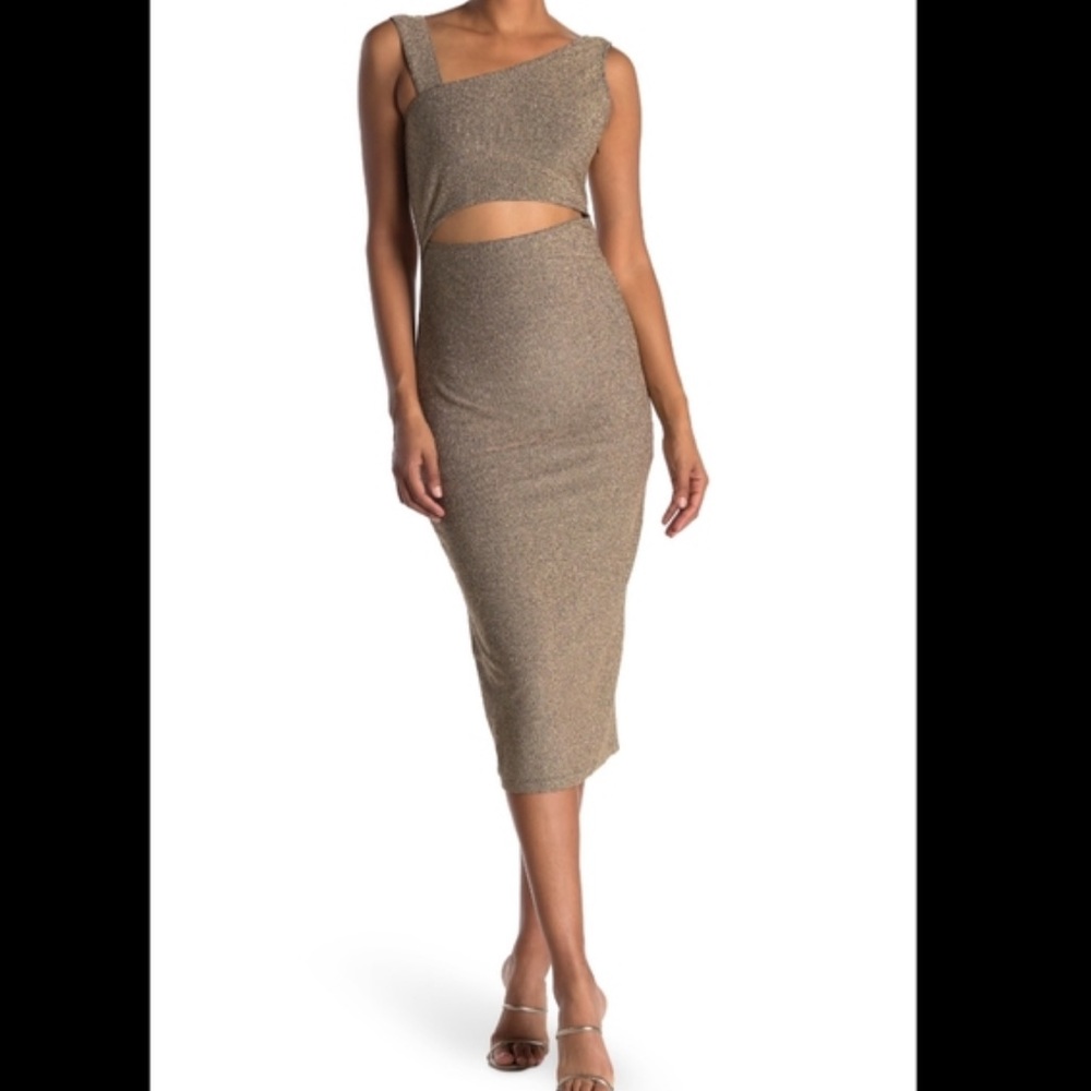 {Melrose and Market} Gold Sparkle Dress Size Small